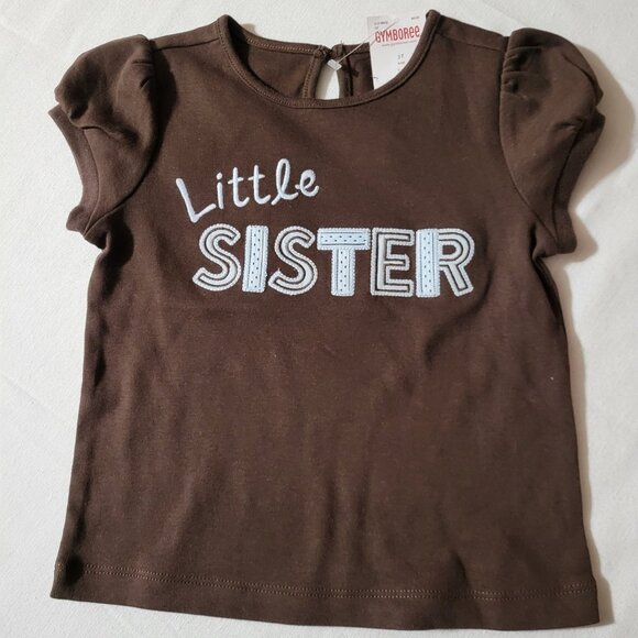 Gymboree Girl's Best Friend NWT 3T Little Sister Shirt. Mixed Bin Z24 - Picture 1 of 2